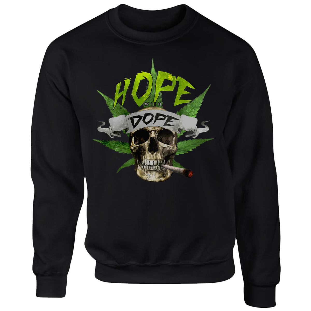 Bild von 'HOPE WITH DOPE' SWEATER [schwarz]